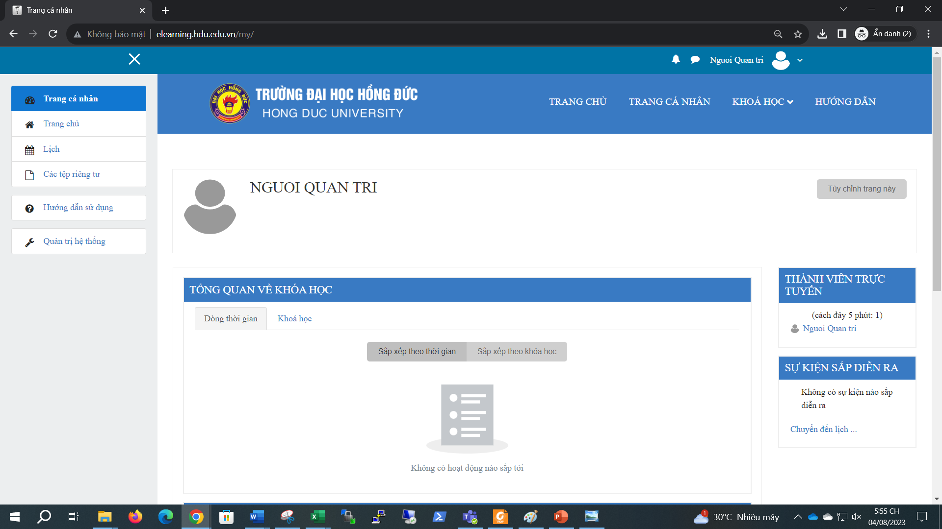 Giới thiệu Trang cá nhân